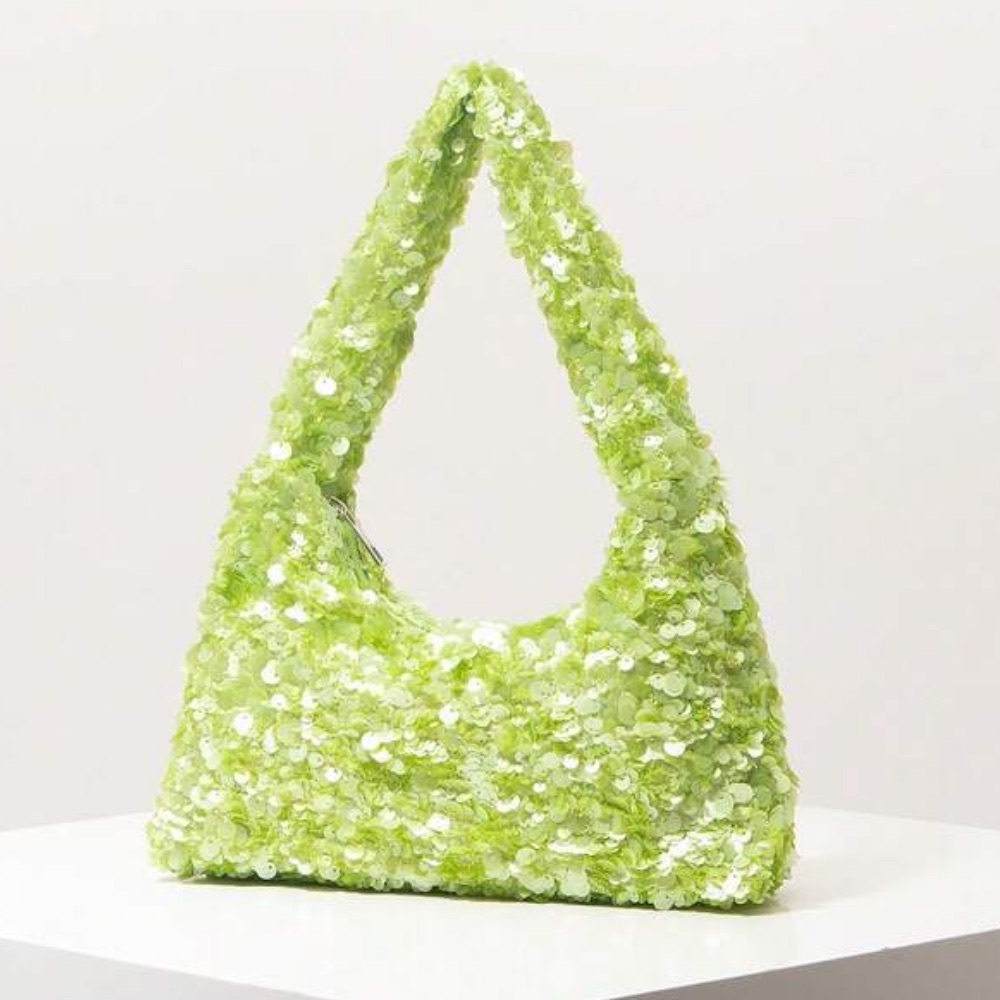 🍋🟩 Green Sequin Bag 🍋🟩 - Picture 6 of 6